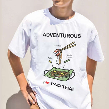 Human Touch best Thai souvenir adventurous foodie shirt featuring Pad Thai graphic design