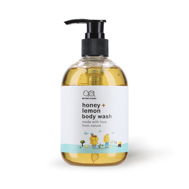 Luxury body wash with honey and lemon for a nourishing and refreshing shower experience