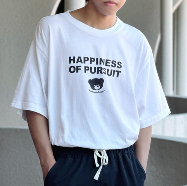 Cool street t-shirt from Human Touch featuring a graphic of a bear and the text Happiness of Pursuit