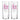 Couple housewarming glassware set featuring tall glasses with cute house designs in pink