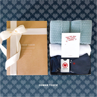 Human Touch love-inspired anniversary gift Japanese cotton pillowcase set with matching accessories and gift box