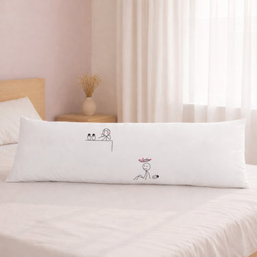 Human Touch long pillow with whimsical design, perfect as an apology gift for couples to express love and comfort