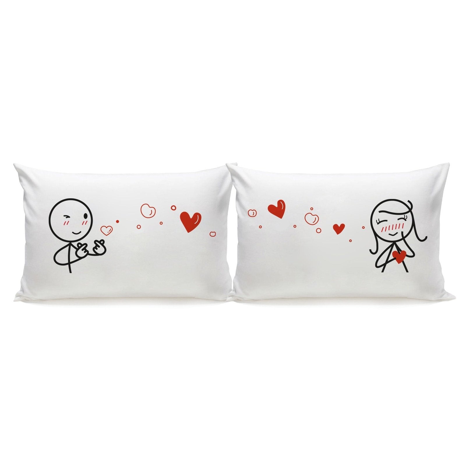 Mini heart BIG love!Home & GardenHuman Touch OfficialShow your big love with this adorable Mini Heart Big Love couple pillowcase. Customize it with your names, a special date, or any message that's special to your love