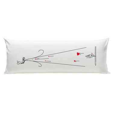 Human Touch long pillow with romantic design, perfect as a cute anniversary gift for partner.