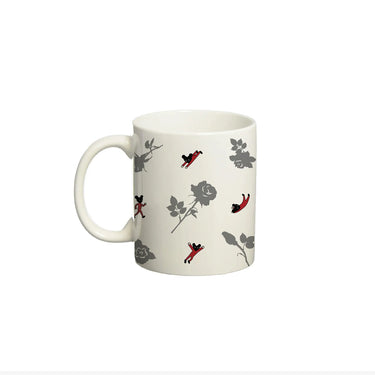 Human Touch Ceramic Coffee Mug with Rose Design, perfect for a gen z rose love romantic gift.