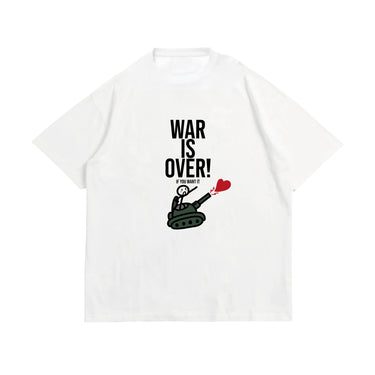 Human Touch Love and Peace Apparel 100 percent cotton street tee featuring a graphic with tank and heart