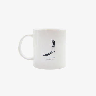 Human Touch motivational quote ceramic coffee mug with artistic design and inspiring text