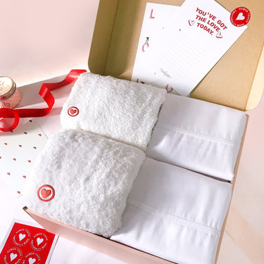 Personalized anniversary keepsakes anti bac nano zinc pillowcase set for couples with heart design