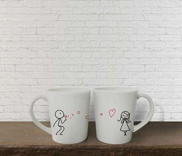 His and hers pillowcases in a romantic design, perfect as romantic gift sets for partners