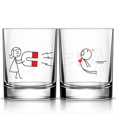 Human Touch Decorative Glassware Set featuring unique designs, perfect as a unique Valentine's Day gift