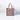 Human Touch war protest inspired bag 100 percent recycled cotton with bold striped design and printed message