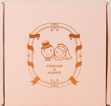 Human Touch Wedding Gift Box Set featuring a charming illustration of a couple with the words Forever & Always
