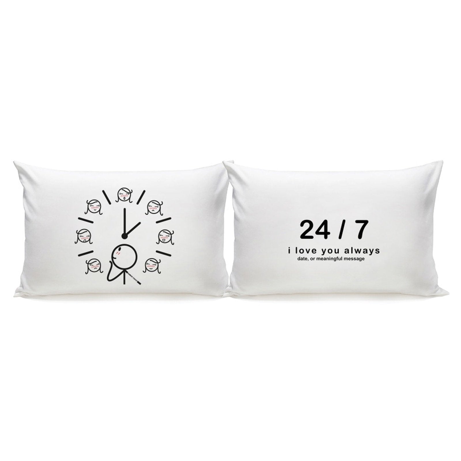 How about: Celebrate love with adorable pillow clocks, perfect for couples seeking unique anniversary and gift ideas for him and her.