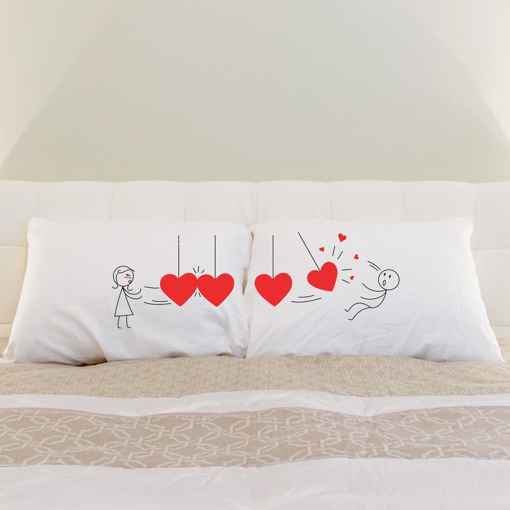 Surprise your favorite couple with adorable heart-drawn pillows—a perfect, creative gift for anniversaries and a sure favorite for both him and her!
