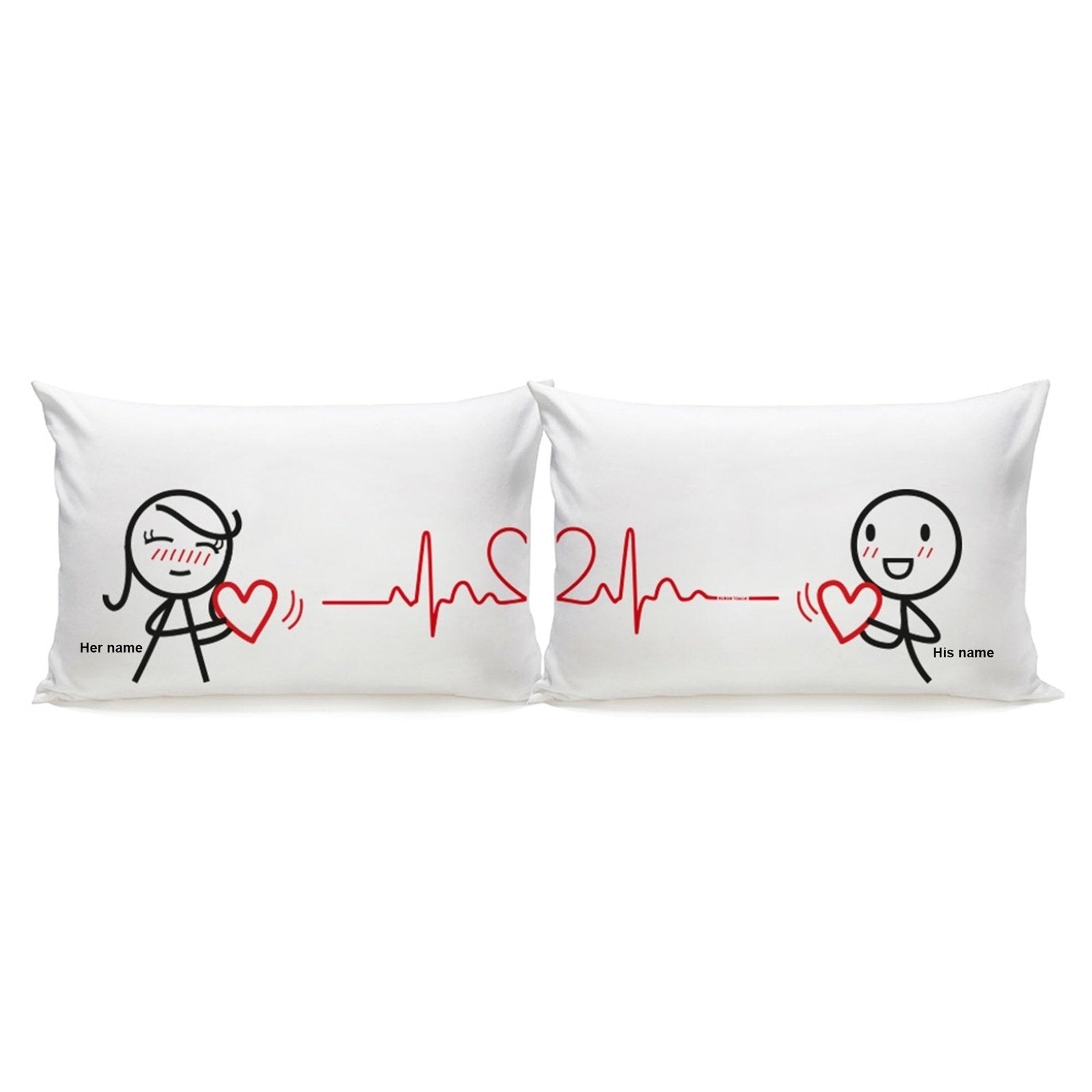 Heart beat for youHome & GardenHuman Touch OfficialThese "Heart beat for you" couple pillowcases will let your special someone know they're your one and only! Perfect for showing your love and affection, these heart-
