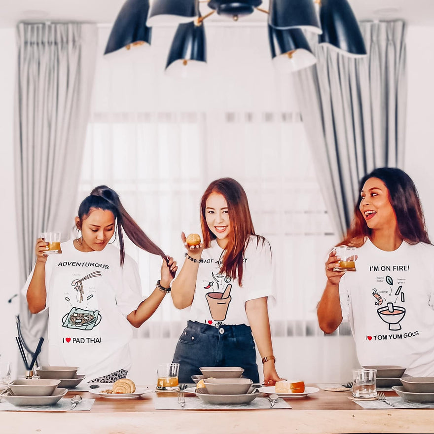 Taste of Thailand เสื้อยืดลายแซ่บเมนูเด็ดของไทย