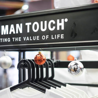 Human Touch display showcasing apparel perfect for romantic gift ideas for couples during special occasions