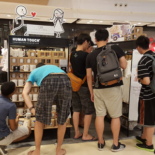 Shopping for romantic couple gifts online at Terminal 21 with various gift options on display