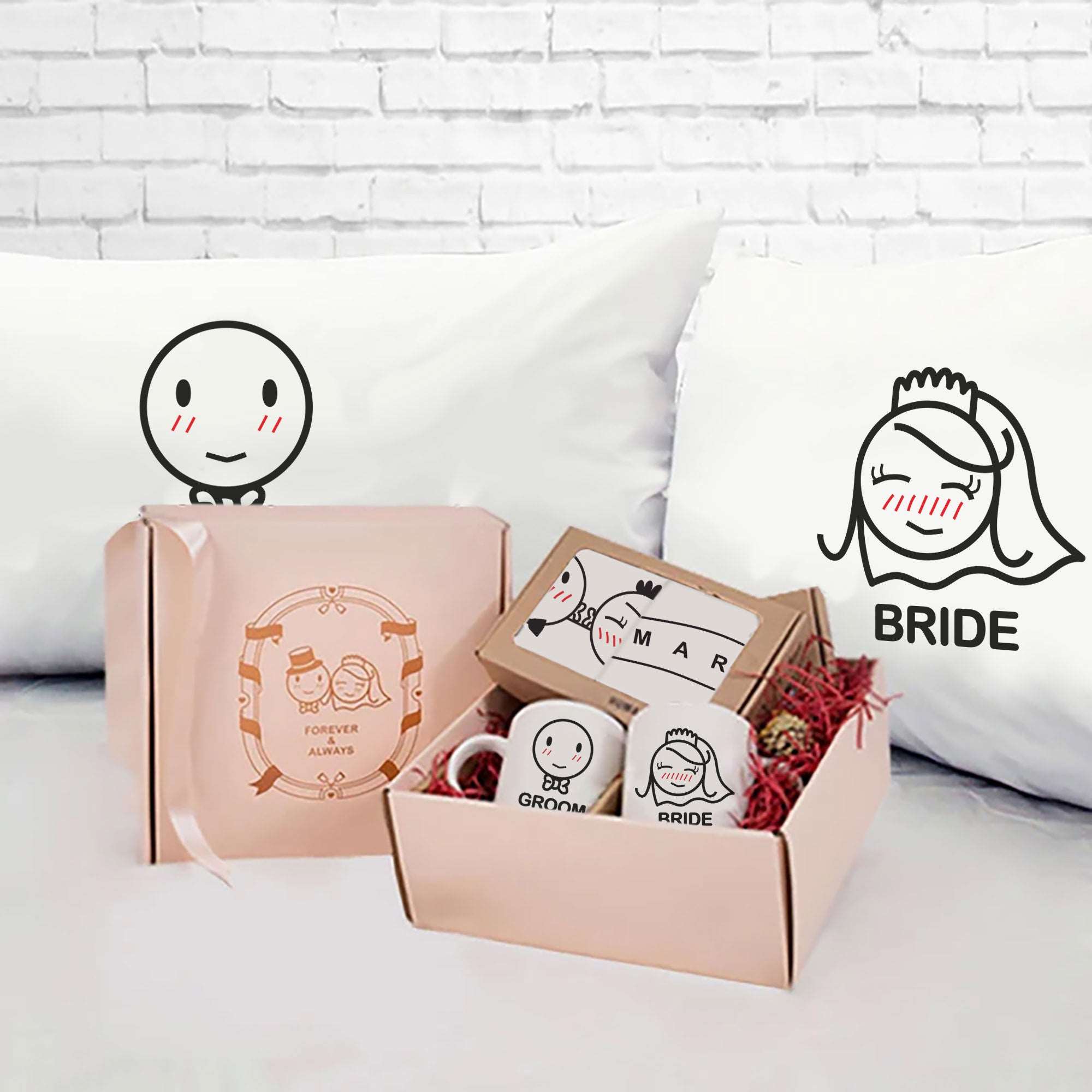 Bride and Groom gift set