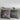 Set of dark grey decorative cushions with bunny heart and “Together with you” text