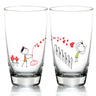 Human Touch Decorative Glassware featuring Anniversary Flower Keepsakes with charming illustrations