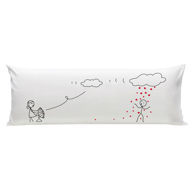 Human Touch Long Pillow for Bed with Heartfelt Love Gift Ideas Design