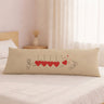 Romantic anniversary pillow with heart design, perfect for cuddling and adding charm to your bed