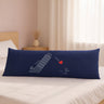 Cute love gifts for couples, long pillow featuring playful design with Leaning Tower of Pisa and heart motif