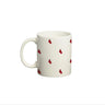 Human Touch ceramic coffee mug featuring cute mini heart symbols for romantic mornings with a loved one