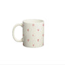 Ceramic coffee mug with a playful love print, perfect as a romantic gift for shy person to express affection.