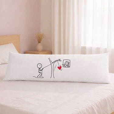 Human Touch long pillow featuring a romantic design, perfect as romantic gifts for far away partner