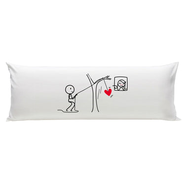 Human Touch long pillow featuring a cute design, perfect as romantic gifts for far away partner to show affection.