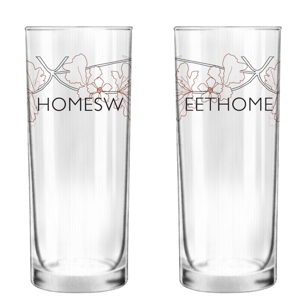 HOME SWEET HOME GLASS SET