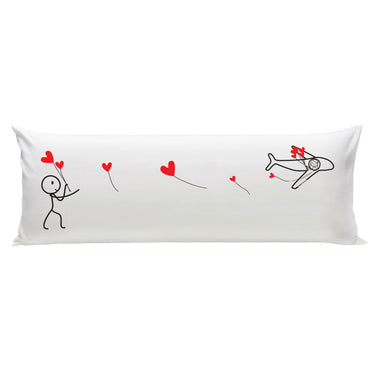 Human Touch Long Pillow with Cute Design for Long Distance Relationship Gifts
