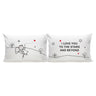 Personalized anniversary keepsakes his and hers pillowcases with romantic design and heartfelt message
