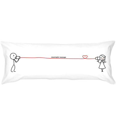 Human Touch Long Pillow for Bed with Cute Design, Perfect Valentine's Day Pillow Present