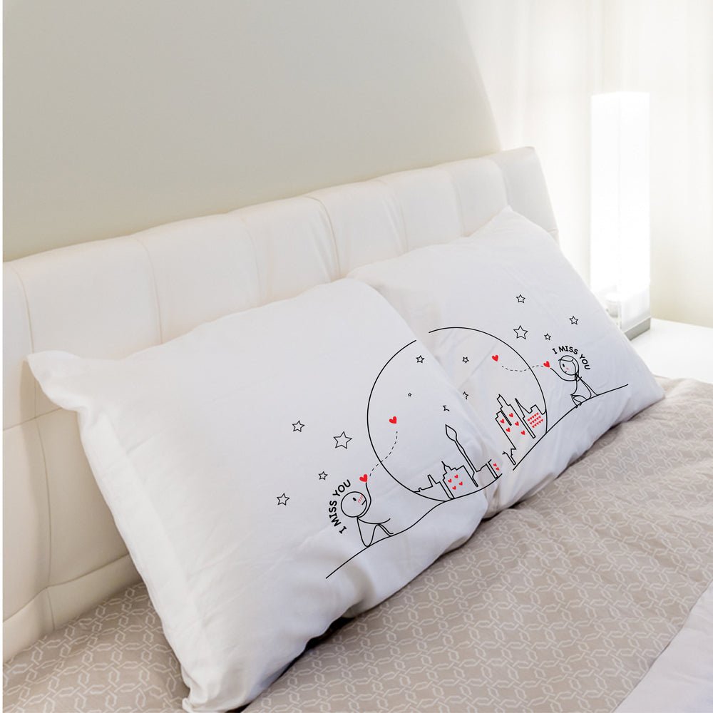 A cozy and adorable addition to the bed, this pillow makes for a perfect gift option for couples, anniversaries, or him and her.