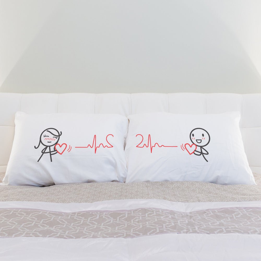 Enhance your bedroom decor with adorable pillows, ideal for couples and perfectly suited as anniversary gifts for him or her.