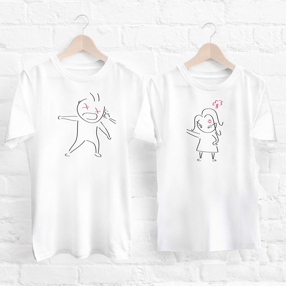 Funny Couple T-Shirts 'Oops! My Bad' for Loved Ones Human Touch